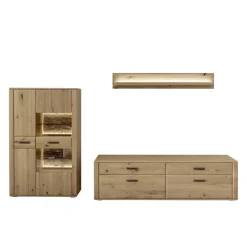 TV Anbauwand Möbelset modern - Jevedaz (dreiteilig)^Wohnen Discount