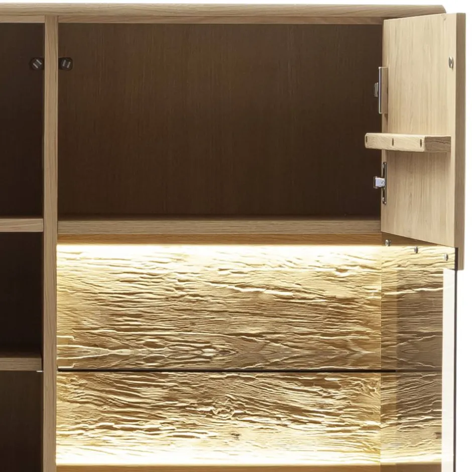 TV Anbauwand Möbelset modern - Jevedaz (dreiteilig)^Wohnen Discount