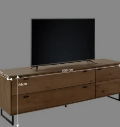 Wohnen TV Anbauwand Schränke - Flacona (dreiteilig)