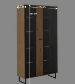 Wohnen TV Anbauwand Schränke - Flacona (dreiteilig)