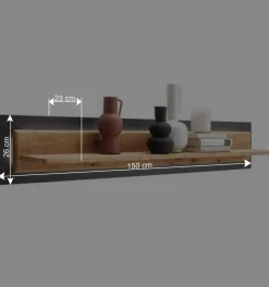 Wohnen TV Anbauwand Schränke - Flacona (dreiteilig)