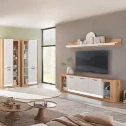 Wohnen TV Anbauwand Set - Adejano (vierteilig)