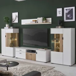TV Anbauwand Set modern - Nenaloro (vierteilig)^Wohnen