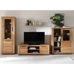 Wohnen TV Anbauwand teilmassiv Set - Vlacoma (vierteilig)