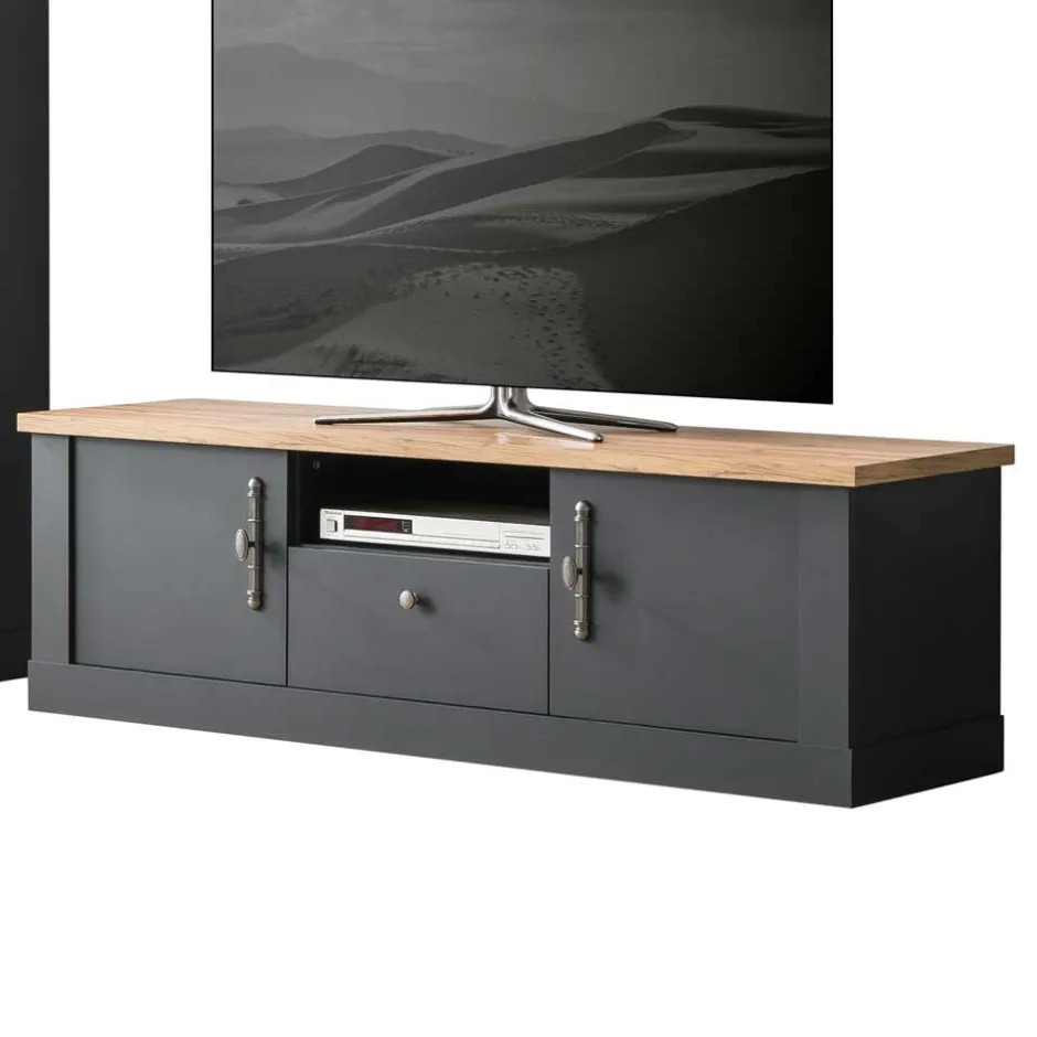 TV Anbauwand Wohnzimmermöbel Set - Lionel (vierteilig)^Wohnen New