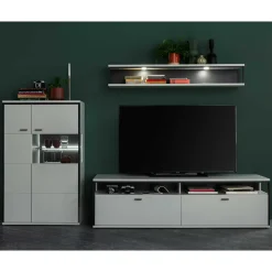TV Anbauwand-Möbel als Set - Loazin (dreiteilig)^Wohnen Discount