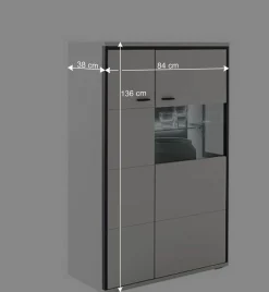 TV Anbauwand-Möbel als Set - Loazin (dreiteilig)^Wohnen Discount