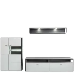 TV Anbauwand-Möbel als Set - Loazin (dreiteilig)^Wohnen Discount