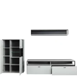 TV Anbauwand-Möbel als Set - Loazin (dreiteilig)^Wohnen Discount