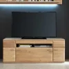 Wohnen TV Bank in Eiche Bianco teilmassiv Pontros 2-türig