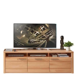 Wohnen TV Board & Highboard & Hängeregal Set - Amyonta (dreiteilig)