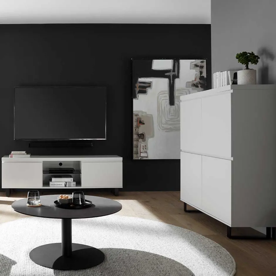 Wohnen TV Board & Highboard Set - Atela (zweiteilig)