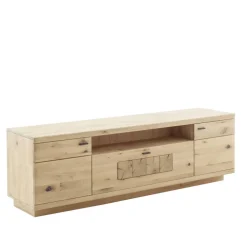 Wohnen TV Board aus hellem Asteiche Massivholz - Losiamos