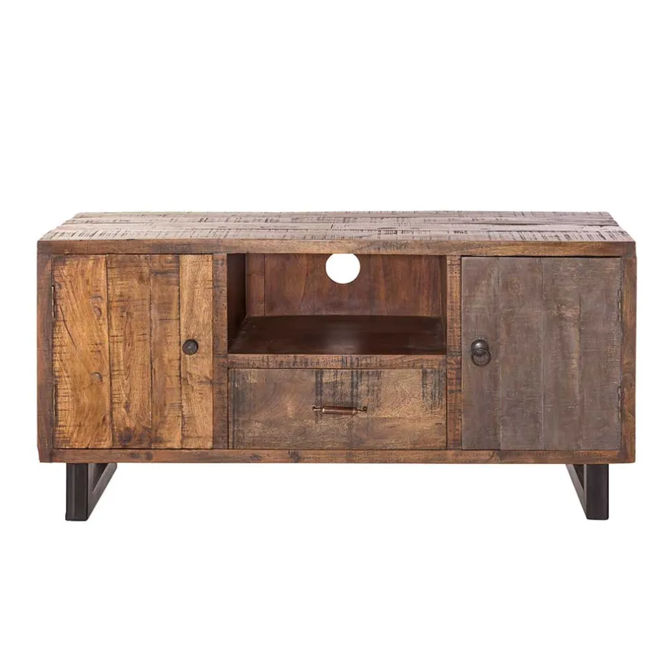 Wohnen TV Board aus Recyclingholz Mango - Bahiro