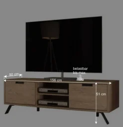 TV Board im Retro Look - Rodonda^Wohnen Clearance