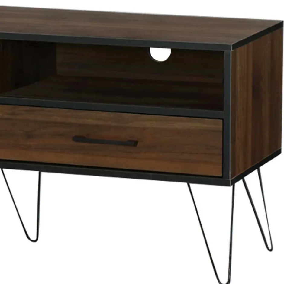 TV Board in brauner Holzoptik - Hamidy^Wohnen