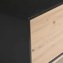 TV Board in Eiche und Schwarz - Heraklion^Wohnen Clearance