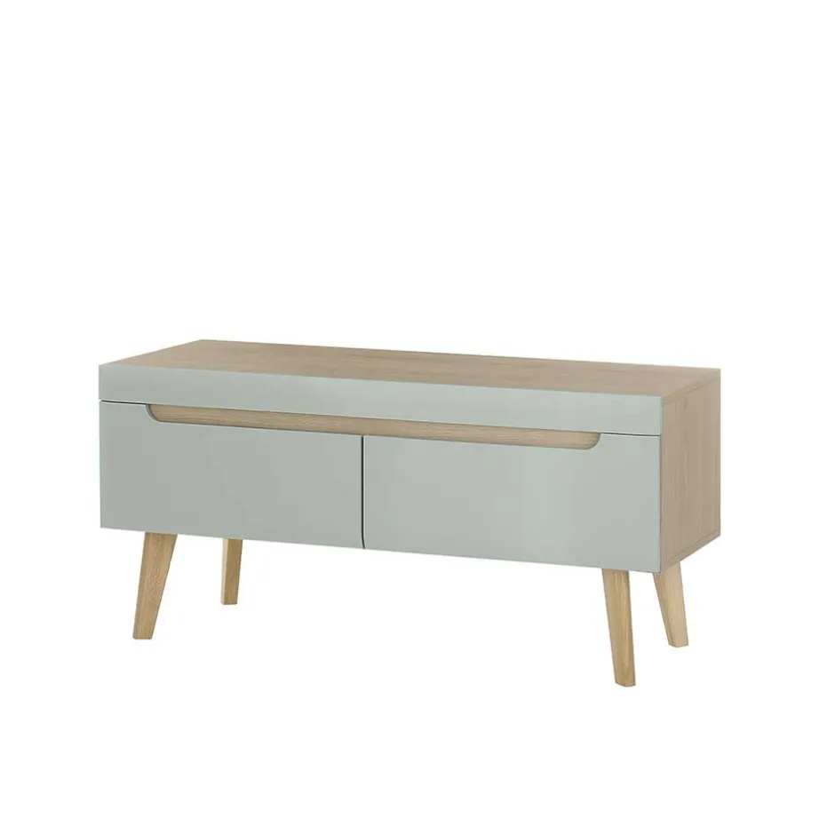 TV Board in Mintgrün mit Eiche - Armina^Wohnen Best