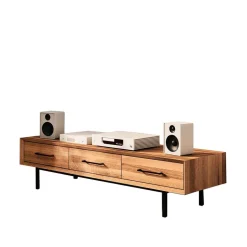 TV Board mit drei Schubladen aus Wildeiche - Kerfa^Wohnen Hot