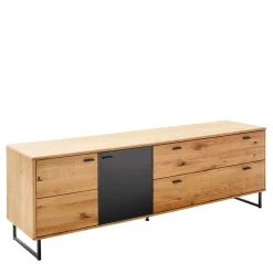 Wohnen TV Board mit Glastür & Tür & zwei Schubladen - Flacona