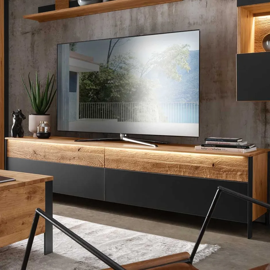 TV Board mit vier Schubladen & LED Licht - Viligrana^Wohnen Best