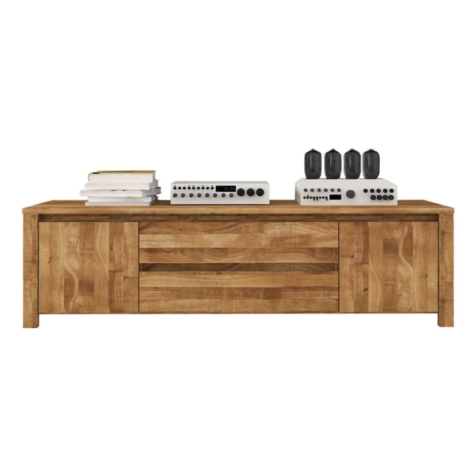 Wohnen TV Board Nadalia aus Wildeiche Massivholz