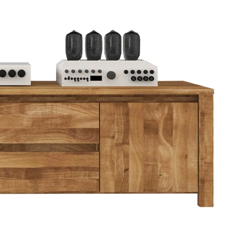 Wohnen TV Board Nadalia aus Wildeiche Massivholz