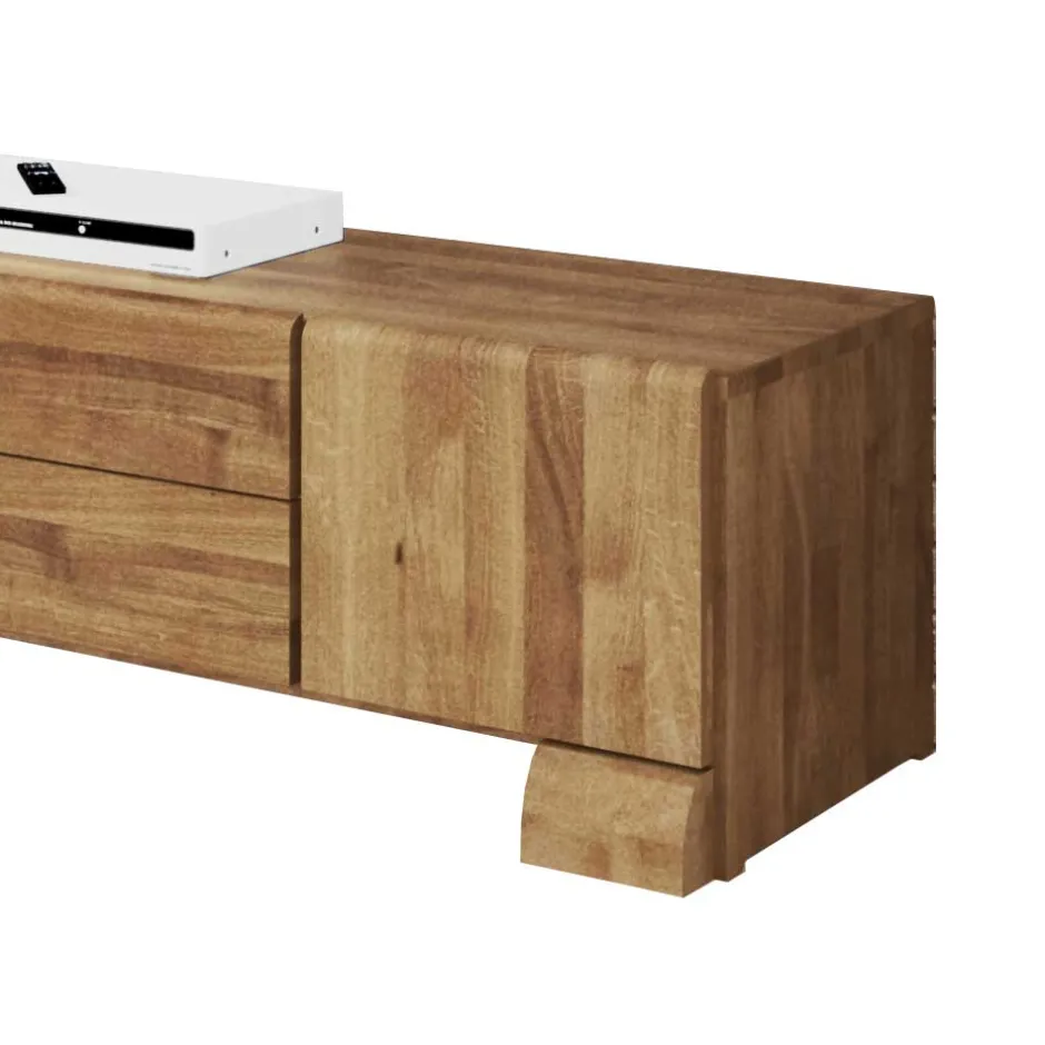 TV Board Vaskov aus Wildeiche Massivholz^Wohnen Sale