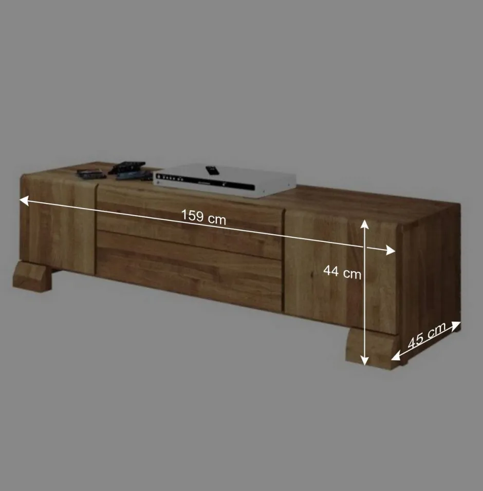 TV Board Vaskov aus Wildeiche Massivholz^Wohnen Sale