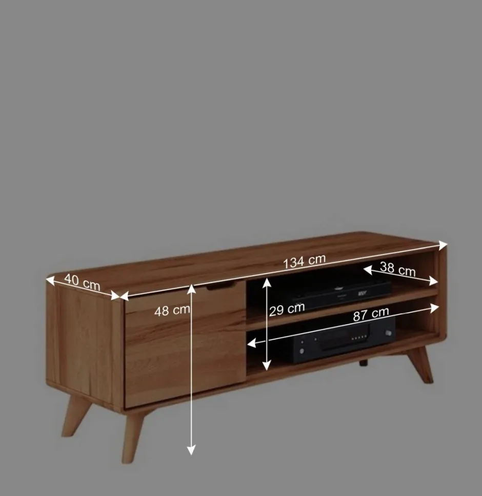 TV Kommode aus Holz massiv Kernbuche - Junola^Wohnen Online