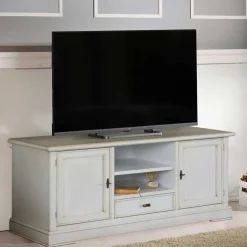 Wohnen TV Kommode in Antikweiß - Annot