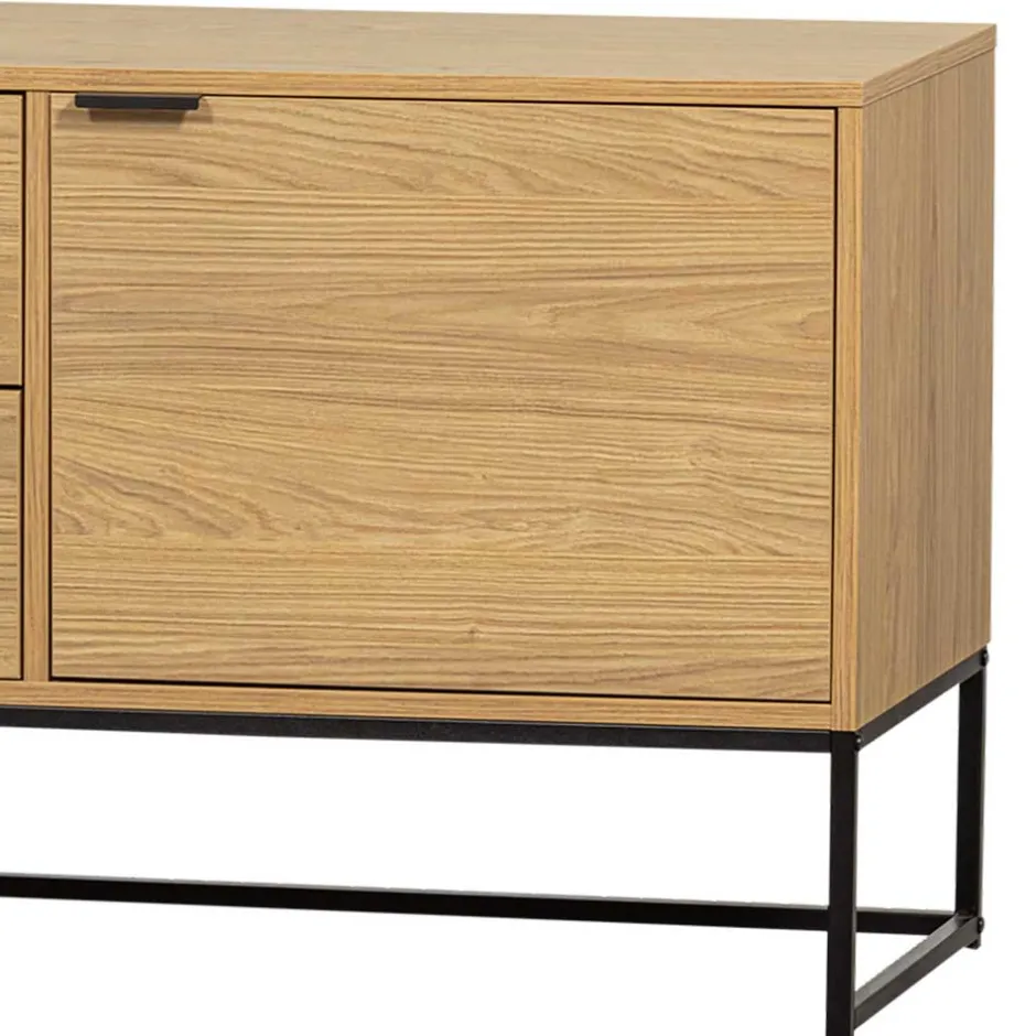 TV Kommode in Eiche Natur Dekor - Ariadelco^Wohnen Outlet