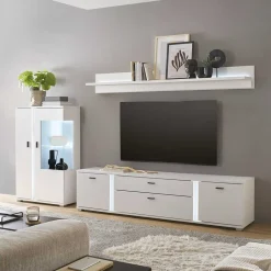 Wohnen TV Lowboard & Highboard & Regal Set - Tirol (dreiteilig)