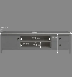 Wohnen TV Lowboard im modernen Landhausstil - Astinion