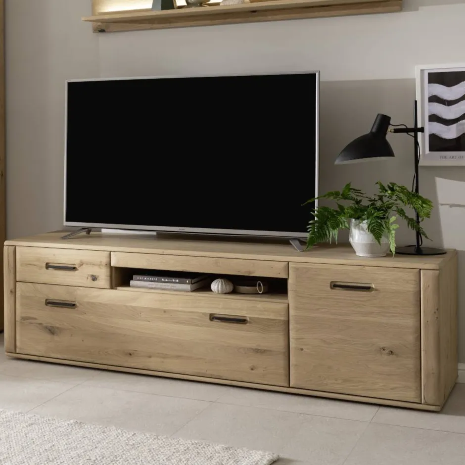 TV Lowboard in Asteiche Hell - Jevedaz^Wohnen Outlet