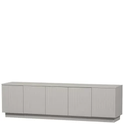 TV Lowboard in Hellgrau lackiert - Lucaz^Wohnen