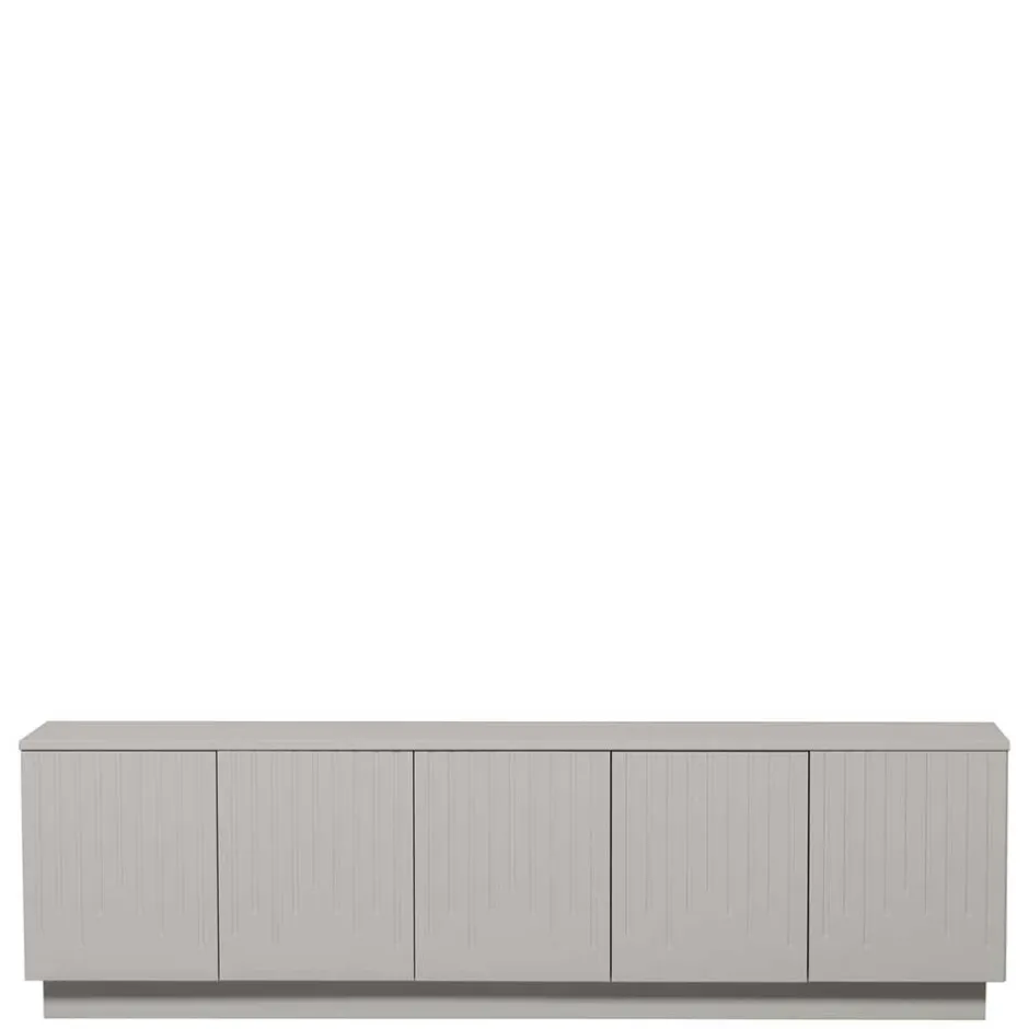 TV Lowboard in Hellgrau lackiert - Lucaz^Wohnen