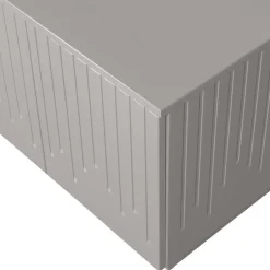 TV Lowboard in Hellgrau lackiert - Lucaz^Wohnen