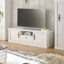 TV Lowboard in weißer Holzoptik Pinie - Liancos^Wohnen Best