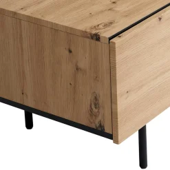 TV Lowboard in Wildeiche Optik & Schwarz - Camplona^Wohnen Clearance