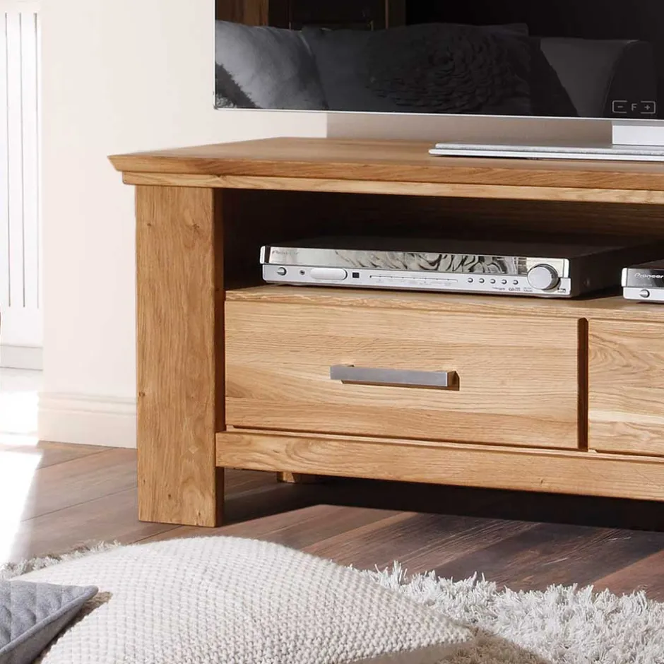 Wohnen TV Lowboard Ladressa aus Wildeiche geölt und gewachst