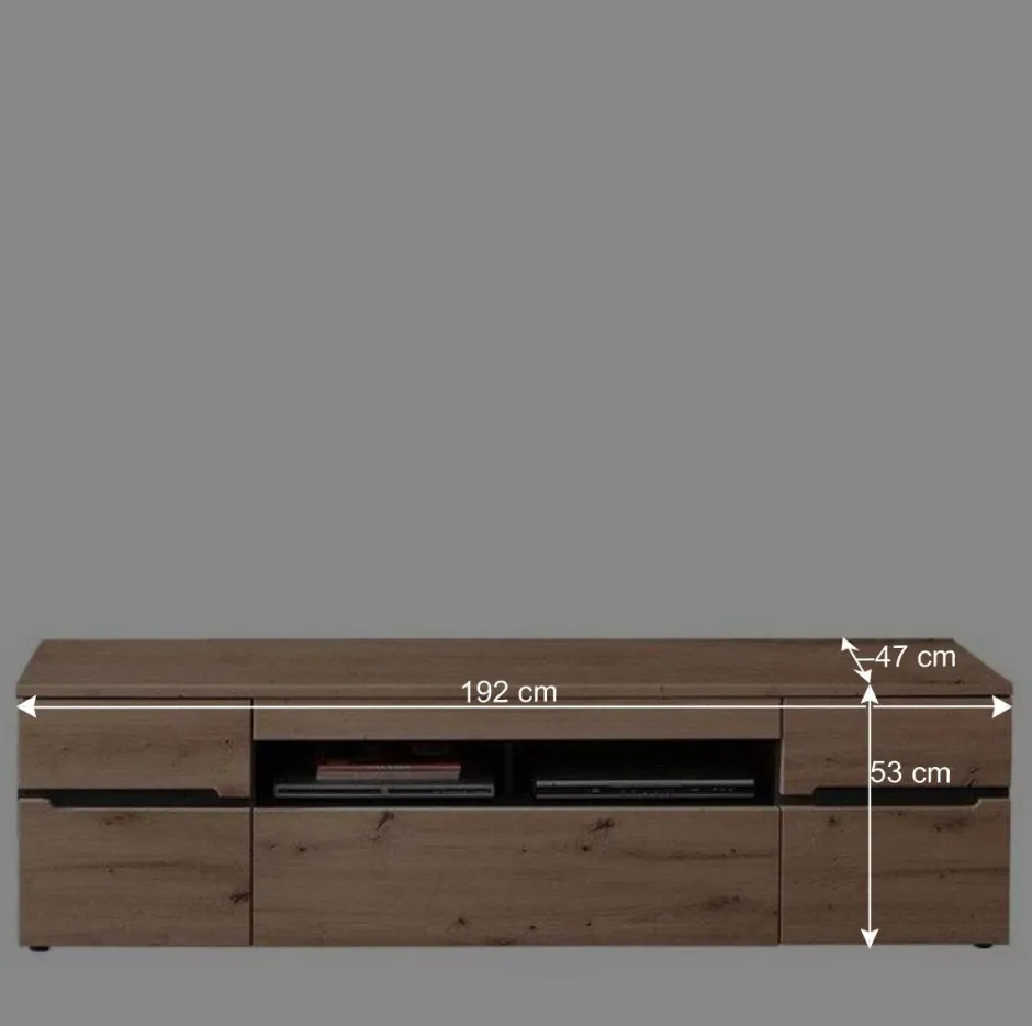 TV Lowboard mit 192 cm Breite - Kuetra^Wohnen Discount