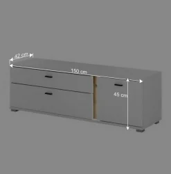 TV Lowboard mit LED Beleuchtung - Racelyn^Wohnen Clearance