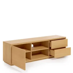 Wohnen TV Lowboard mit zwei Schubladen & Tür - Elastian