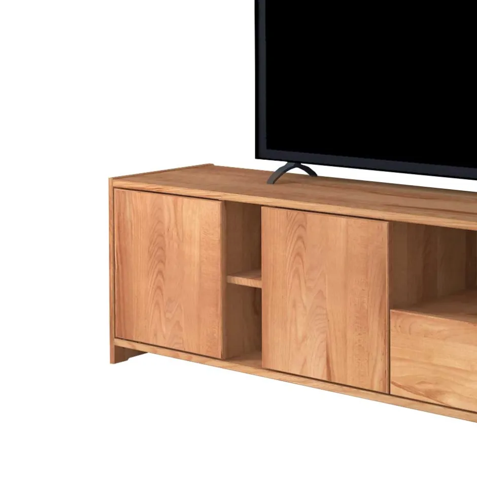 Wohnen TV Lowboard Salomonia aus Kernbuche Massivholz