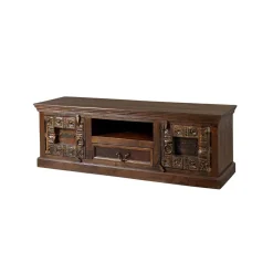 Wohnen TV Lowboard Solapura aus Teak Massivholz