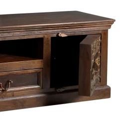 Wohnen TV Lowboard Solapura aus Teak Massivholz