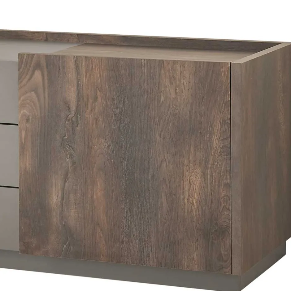 TV Lowboard und Wandregal Set - Mundo (zweiteilig)^Wohnen Discount