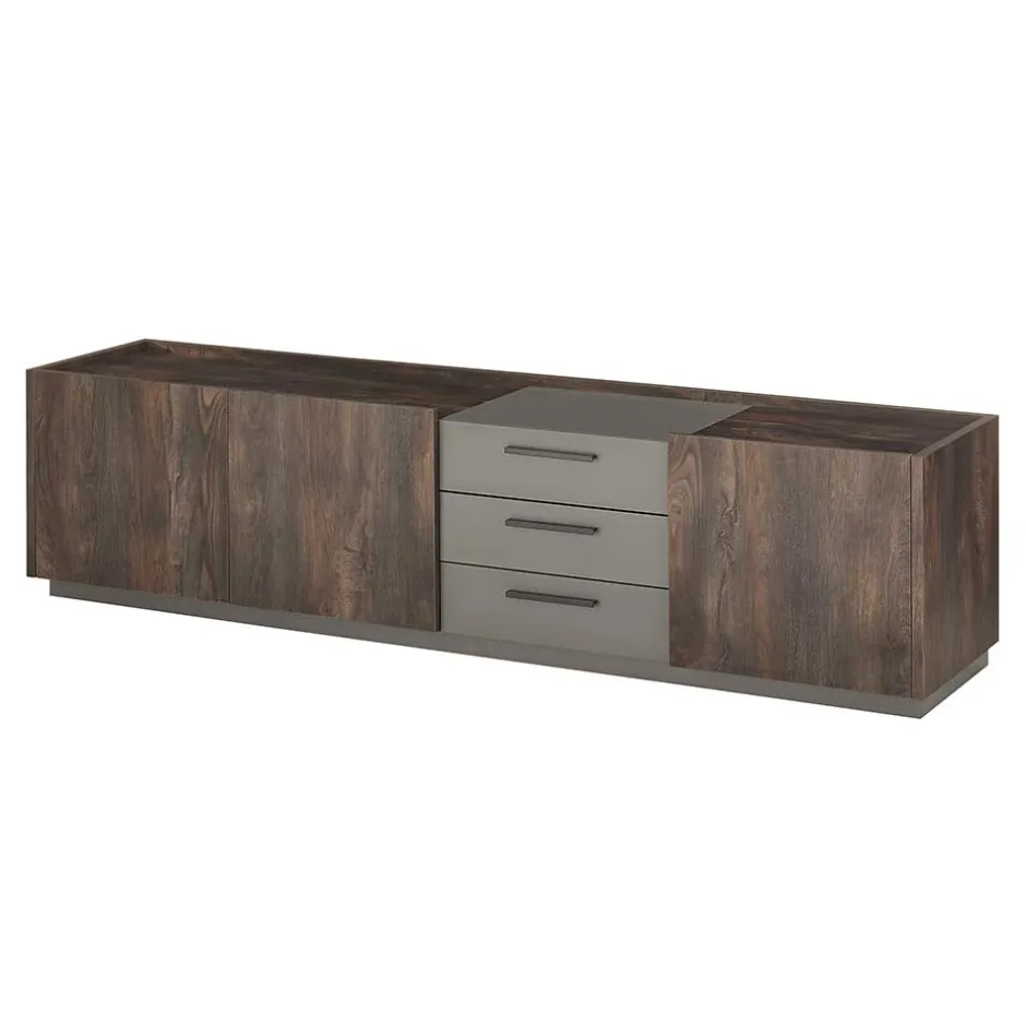 TV Lowboard und Wandregal Set - Mundo (zweiteilig)^Wohnen Discount