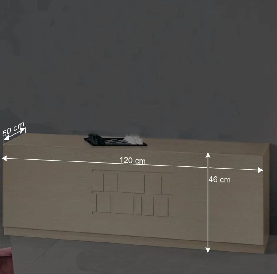 TV Möbel Kombi in Esche hell - Odillava (dreiteilig)^Wohnen
